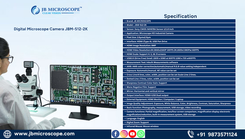 Digital Microscope Autofocus Camera supplier in India
